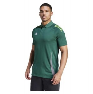 adidas Tiro 24 Competition Polo Shirt Team Dark Green-Tech Emerald-White