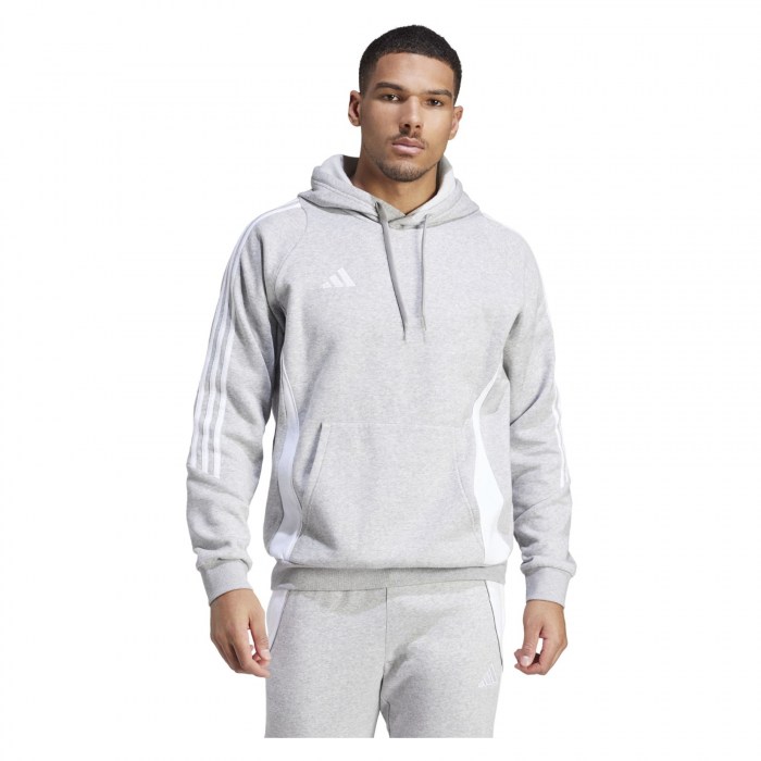 adidas Tiro 24 Sweat Hoodie Team Mid Grey-White