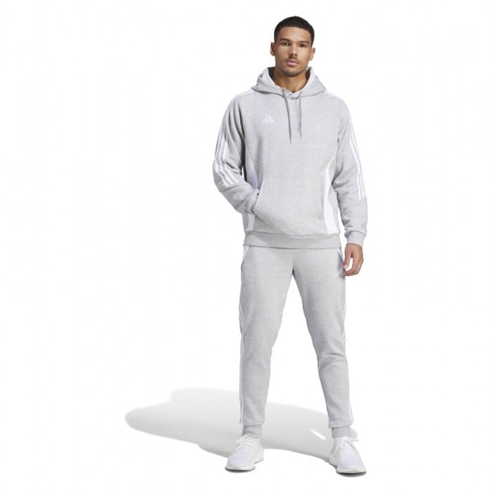 adidas Tiro 24 Sweat Hoodie Team Mid Grey-White
