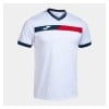 Joma Court Short-Sleeve T-Shirt White-Red-Navy