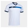 Joma Court Short-Sleeve T-Shirt White-Royal Blue-Dark Navy