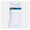 Joma Womens Court Sleeveless T-Shirt White-Royal-Dark Navy
