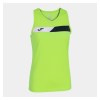 Joma Womens Court Sleeveless T-Shirt Lime Punch-Black-White