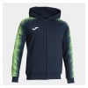 Joma Elite XI Zipped Hoodie Dark Navy-Green Fluor