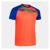 Joma Elite X T-Shirt Dark Orange Fluor-Dark Royal Blue