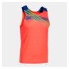 Joma Elite X Sleeveless Shirt Dark Orange Fluor-Dark Royal Blue
