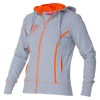 Reece Womens Lismore Zip Sweat Grey-Orange
