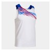 Joma Elite X Sleeveless Shirt White-Dark Royal Blue