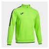 Joma Olimpiada Sweatshirt with Half-Zip Green Fluor-Black