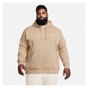 Nike Sportswear Club Fleece Hoodie Khaki-Khaki-White