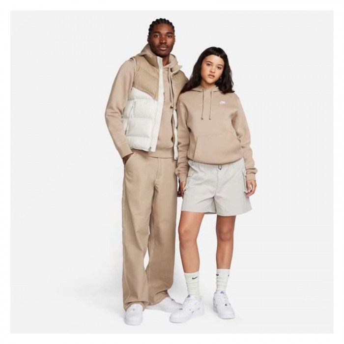 Nike Sportswear Club Fleece Hoodie Khaki-Khaki-White