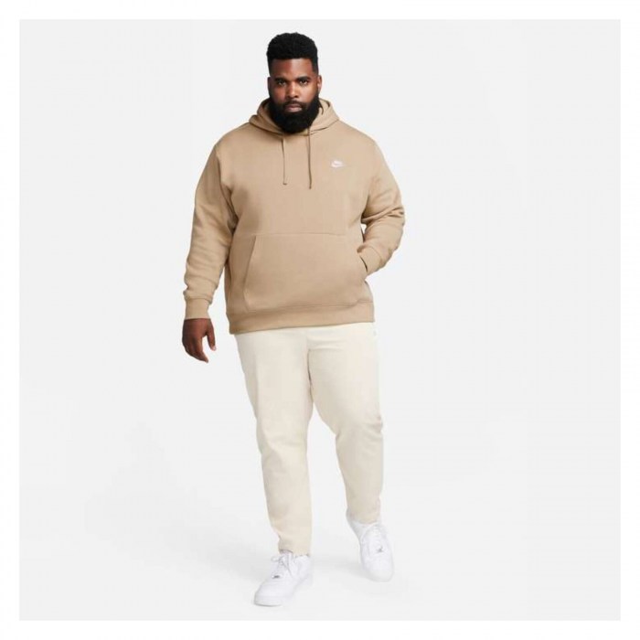 Nike Sportswear Club Fleece Hoodie Khaki-Khaki-White