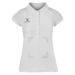 Gilbert Womens BLAZE POLO SHIRT WITH VELCRO White