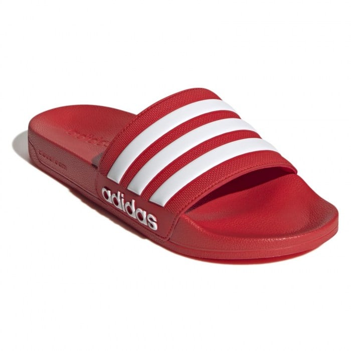 adidas Adilette Shower Slides Vivid Red-Cloud White-Vivid Red