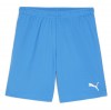 Puma TeamGOAL Shorts Electric Blue Lemonade-Puma White