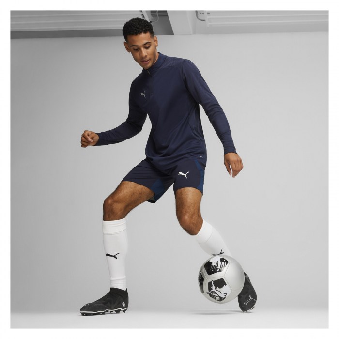 Puma TeamFINAL Training 1/4 Zip Top Puma Navy-Puma Silver