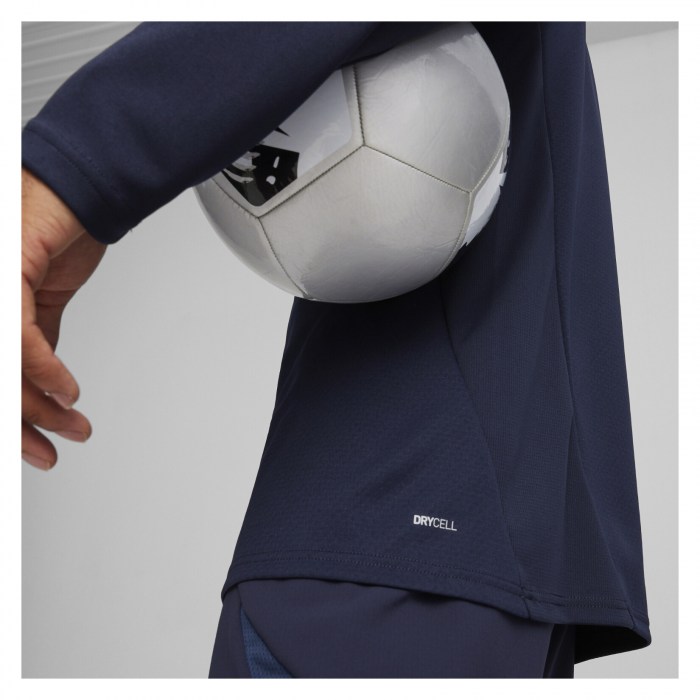 Puma TeamFINAL Training 1/4 Zip Top Puma Navy-Puma Silver