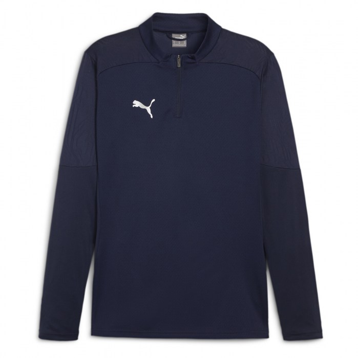 Puma TeamFINAL Training 1/4 Zip Top Puma Navy-Puma Silver