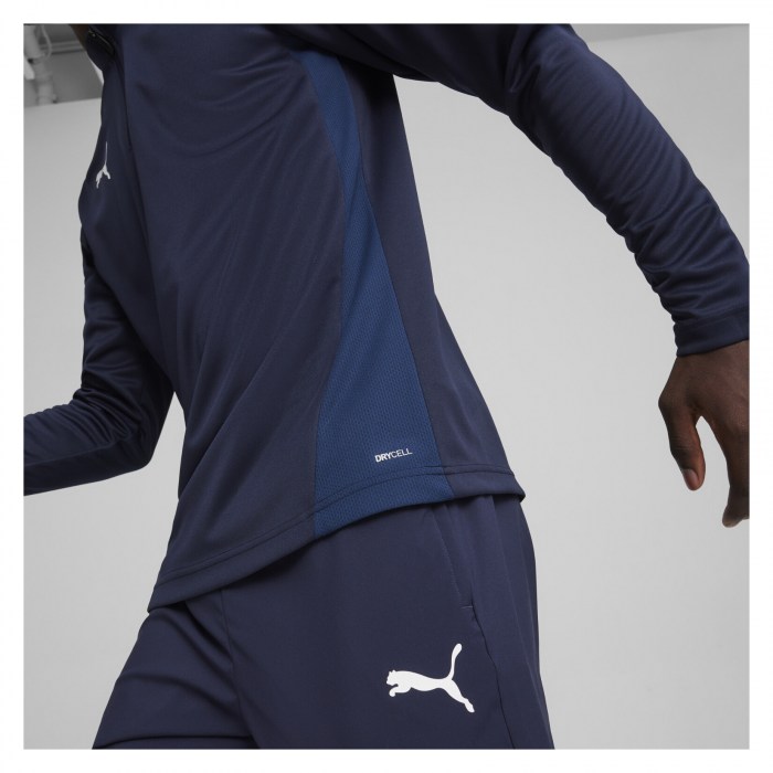 Puma TeamGOAL Training 1/4 Zip Top Puma Navy-Puma White-Persian Blue