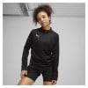 Puma Womens TeamGOAL Training 1/4 Zip Top (W) Puma Black-Puma White-Flat Dark Grey