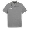 Puma TeamGOAL Casuals Polo Medium Grey Heather-Puma White
