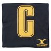Gilbert Netball Bib Patches Black-Gold