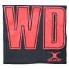 Gilbert Netball Bib Patches Black-Red