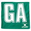 Gilbert Netball Bib Patches Green-White