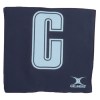 Gilbert Netball Bib Patches Navy-Sky