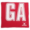 Gilbert Netball Bib Patches Red-White