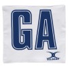 Gilbert Netball Bib Patches White-Navy