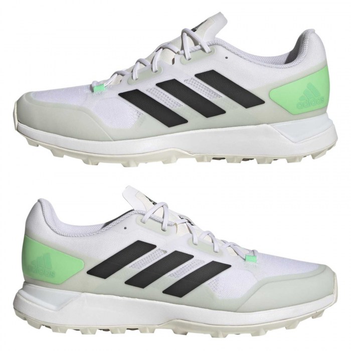 adidas-SS Zone Dox 2.2S Hockey Shoes White-Black-Green