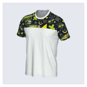 Errea Manolo Shirt White-Navy-Fluorescent Green