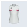 Errea Margie Tank Top (W) White-Fluorescent Fuchsia
