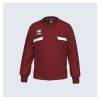 Errea Matt Round Neck Sweater Jacket Maroon-White