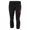 Errea Womens Jem Capris Black-Fuschia Fluo