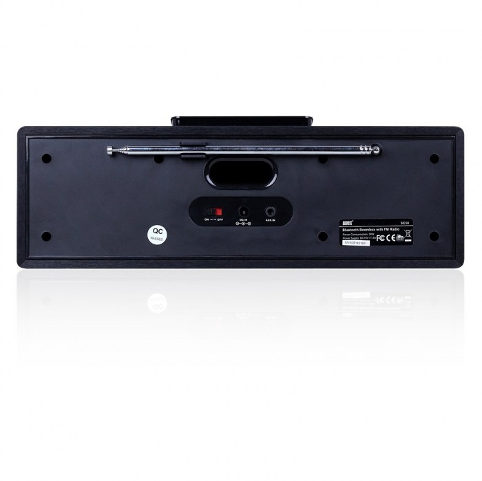 iDafodil Bluetooth Stereo Speaker with FM Radio - Black