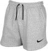 Nike Womens Team Club 20 Fleece Shorts (W) Dk Grey Heather-Black-Black