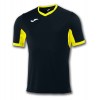 Joma Champion Iv Short Sleeve Shirt (m) Black-Yellow