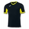 Joma Champion Iv Short Sleeve Shirt (m) Black-Yellow