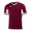 Joma Champion Iv Short Sleeve Shirt (m) Burgundy-White