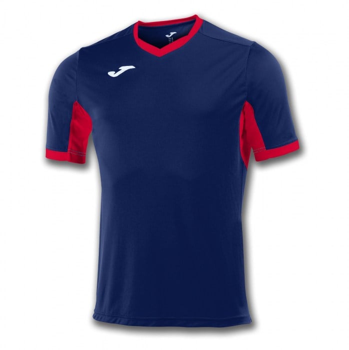 Joma Champion Iv Short Sleeve Shirt (m) Dark Navy-Red