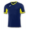 Joma Champion Iv Short Sleeve Shirt (m) Dark Navy-Yellow