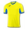 Joma Champion Iv Short Sleeve Shirt (m) Yellow-Royal