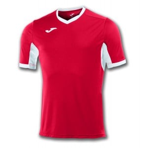 Joma Champion Iv Short Sleeve Shirt (m) Red-White