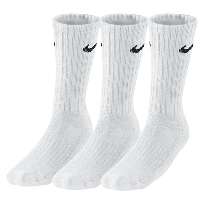 Nike 3 Pack Value Cotton Crew Training Socks