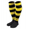Joma Zebra Hooped Socks Black-Yellow