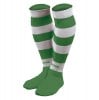 Joma Zebra Hooped Socks Green-White