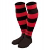 Joma Zebra Hooped Socks Black-Red