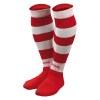Joma Zebra Hooped Socks Red-White